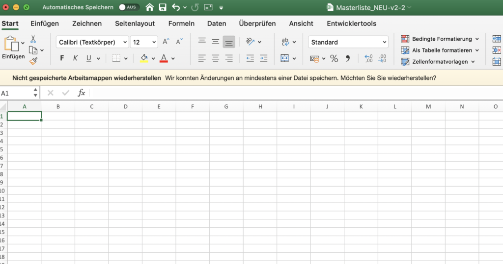 Excel als Analysetool